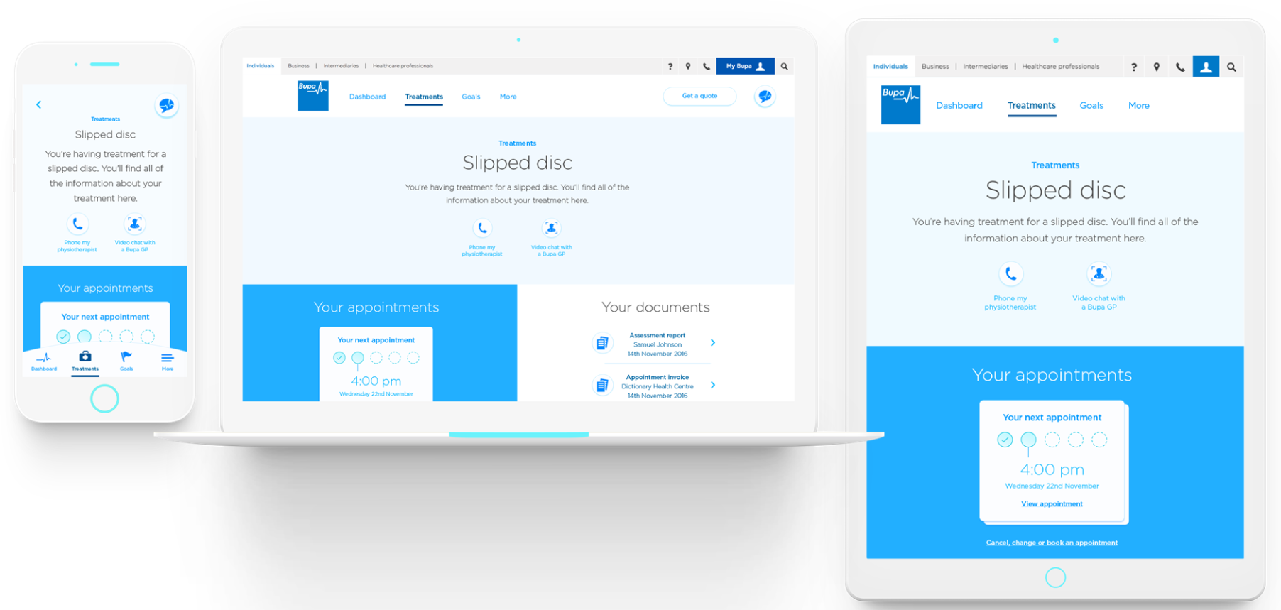 BUPA Interface Design 2